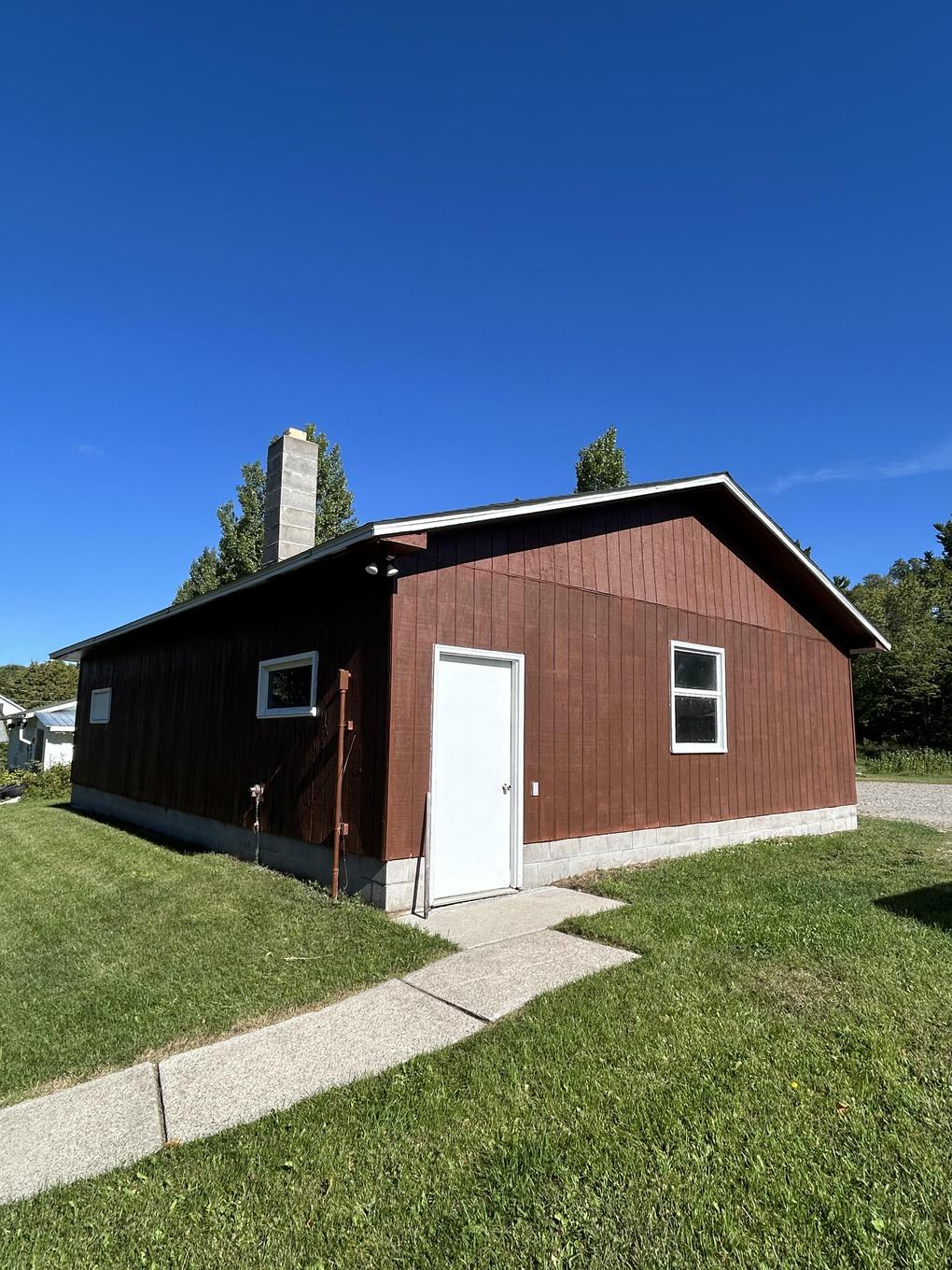 Exterior of the attached garage and workshop